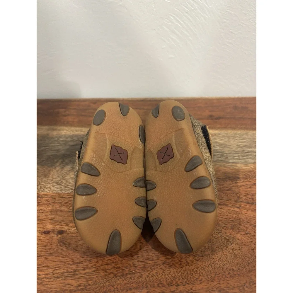 Twisted X Baby Shoes Toddler Bomber Serape Driving Moc Leather 4M Western Cowboy
